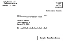 Pre-Foreclosure Postcard